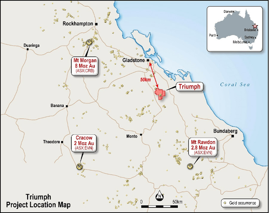 Figure 1: Triumph location map